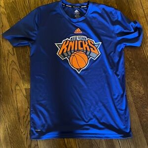 Adidas New York Knicks Blue T-Shirt
